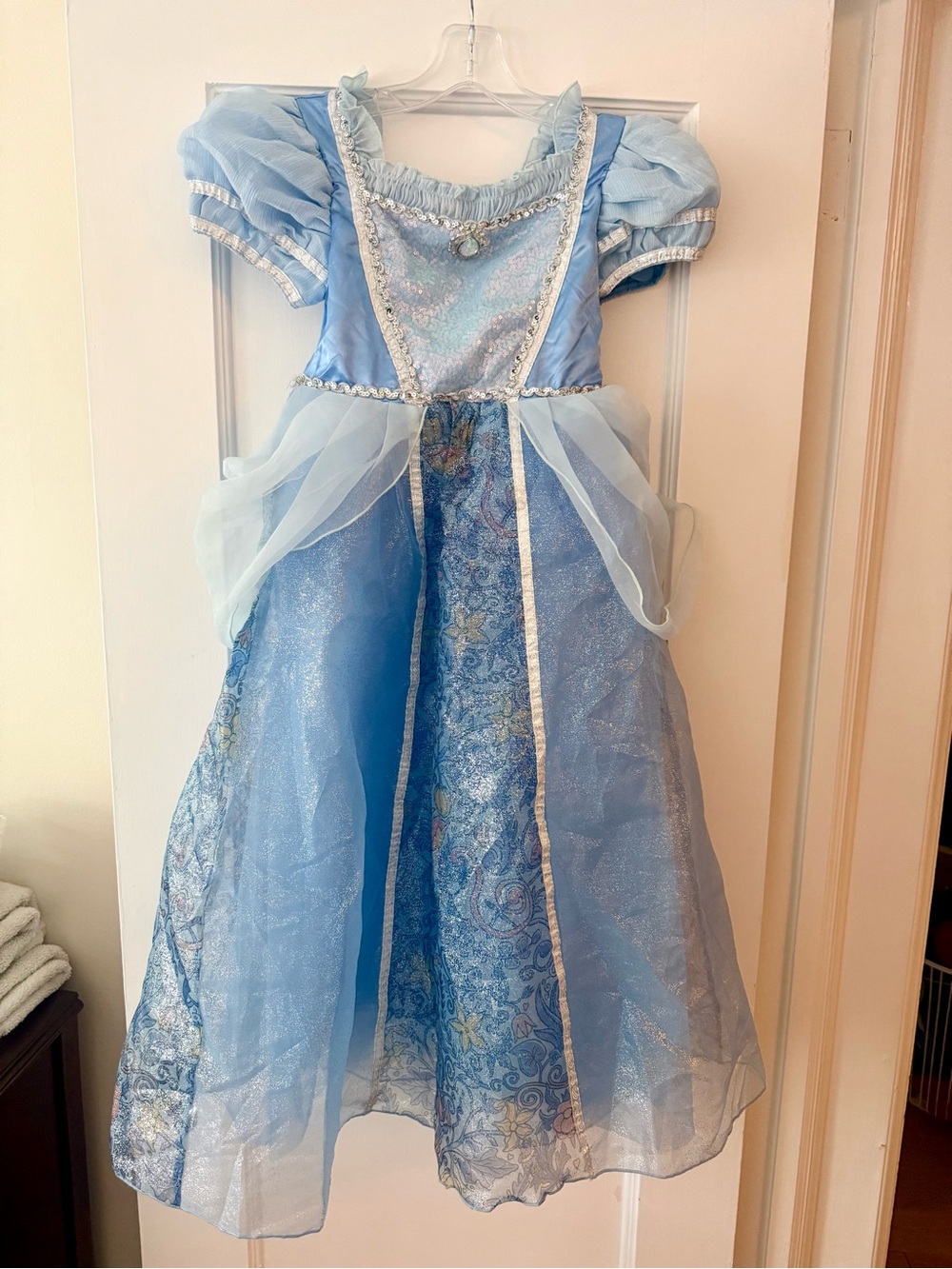 Disney Store Cinderella Princess Costume Dress Blue Size 10-12 Halloween